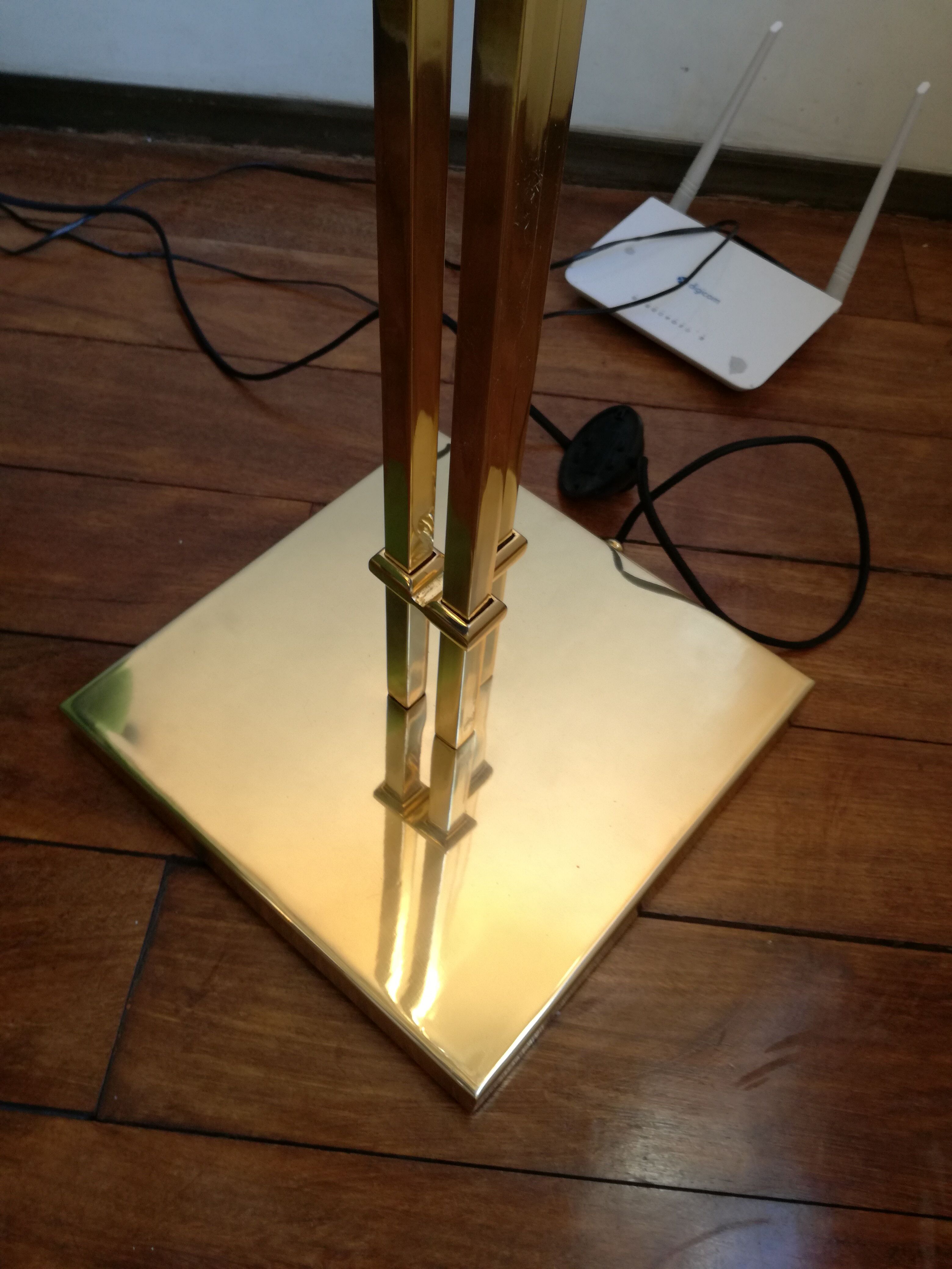 Gingko Floor Lamp by Tommaso Barbi 1950