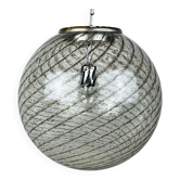 Vintage swirling Murano glass pendant lamp La Murrina, Italy, 1970s