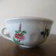 Kg luneville "street lamp" breakfast cup coffee tea earthenware flowers hand-painted - 1