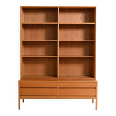 Scandinavian oak bookcase, 1960s