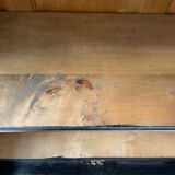 Napoleon 3 walnut window glass cabinet