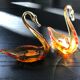Duo of swan trinket bowl