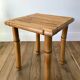 Tabouret en rotin et bambou vintage années 50-60