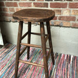 Old oak bar stool