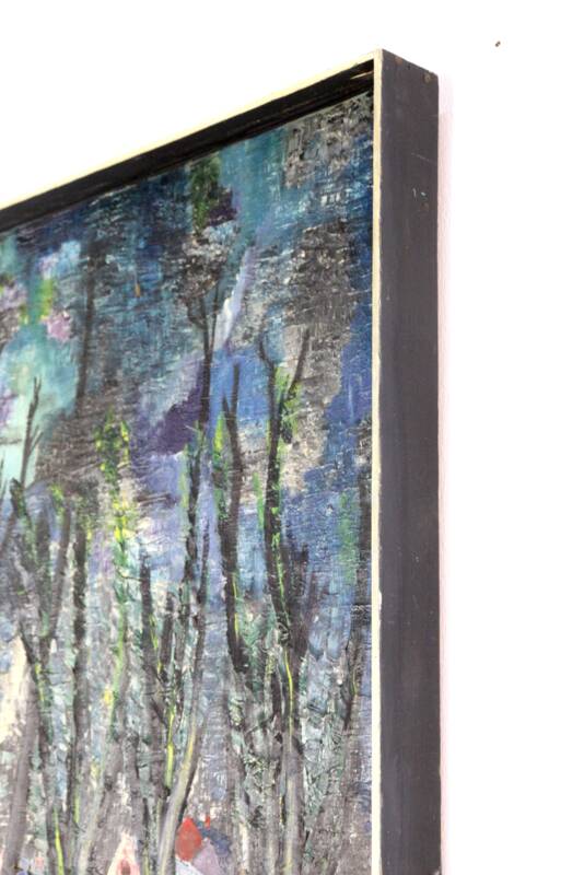 Painting 'Aften' - mid century modern / 70's abstract