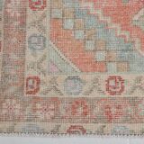 Tapis persan vintage rouge et beige 3 x 9, 98 x 285 cm SK 21187