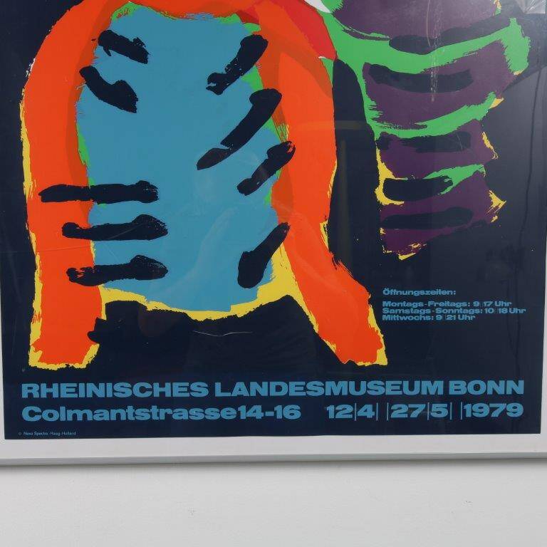 Karel Appel Silk Screen for the Rheinisches Landesmuseum Bonn, Germany, 1979