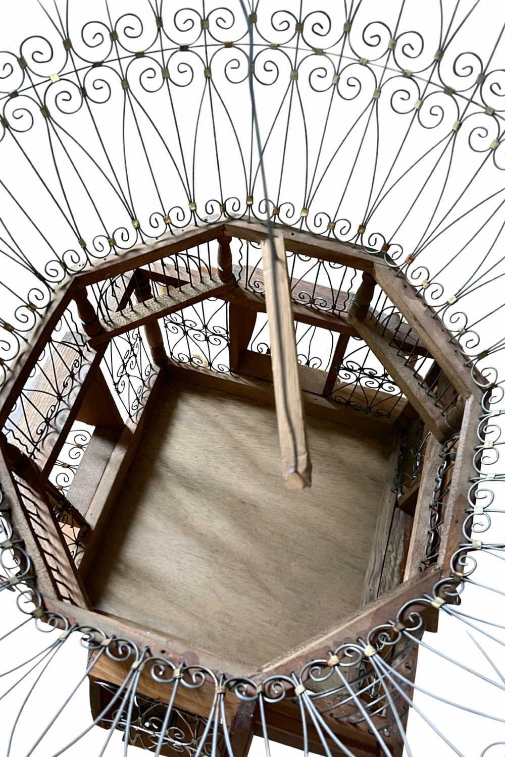 Large vintage Tunisian handmade birdcage