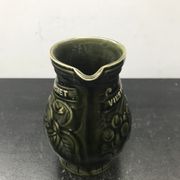 Former pitcher sarreguemines green ceramics 70s vintage
