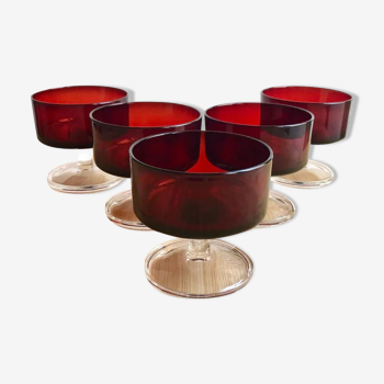 Coupes Luminarc rouge BP