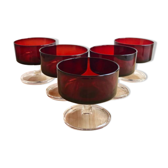 BP Red Luminarc Cups