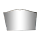 Ancient art deco bevelled mirror - 50x27cm