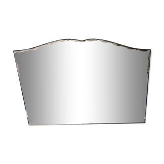 Ancient art deco bevelled mirror - 50x27cm