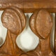 Roger Kressmann. Carved walnut panel with a gouge. 1980s.