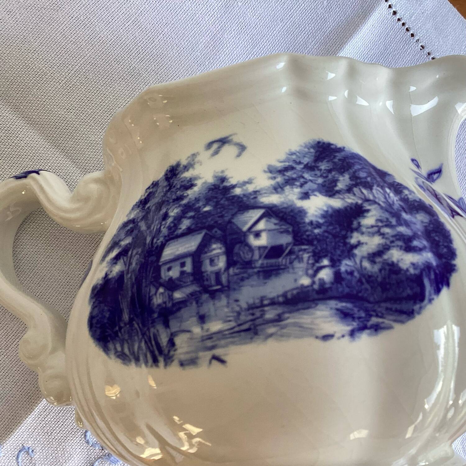 Pot à lait crémier sarreguemines romantic