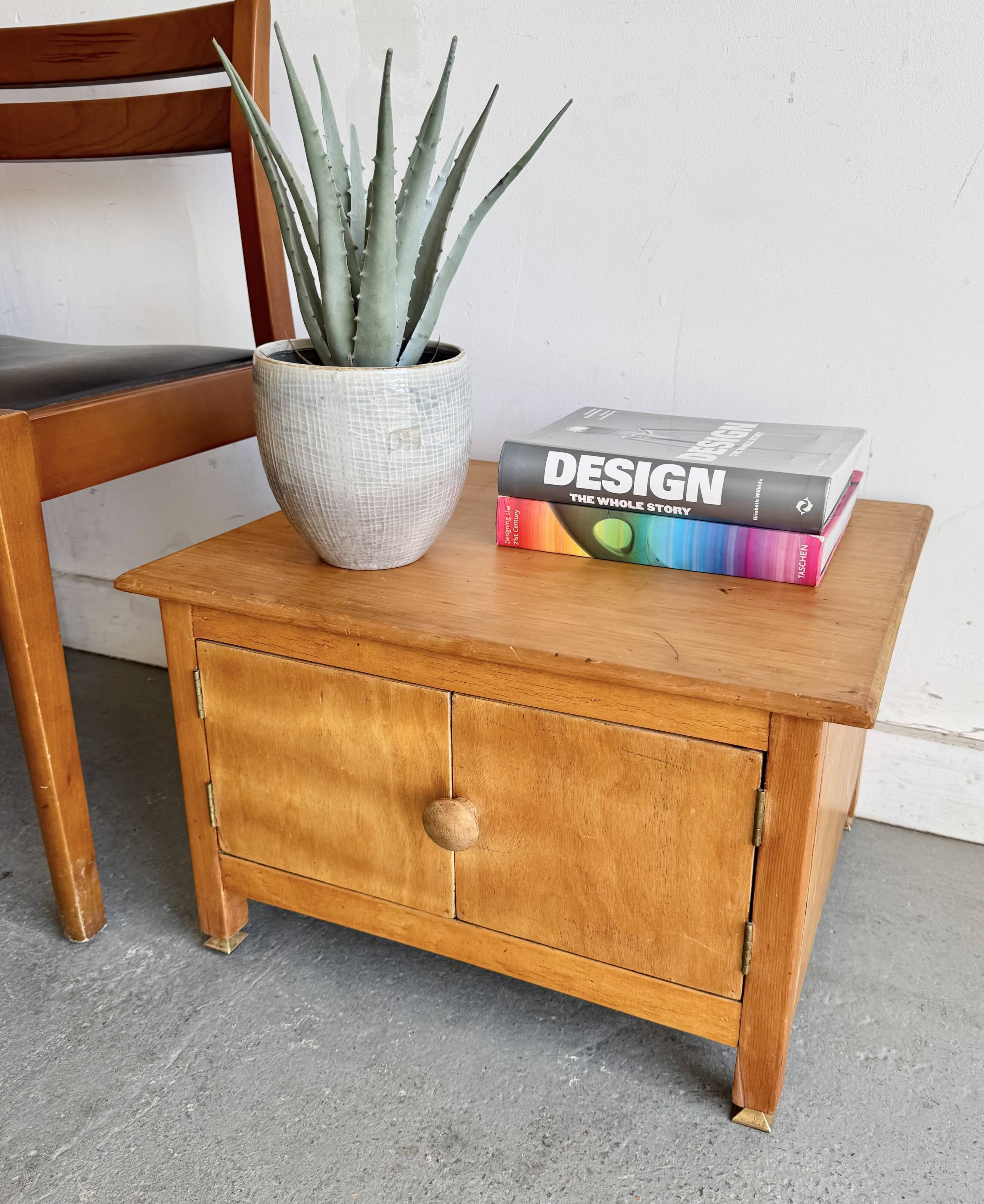 Vintage Low Bedside Cabinet