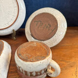 Set of 6 ceramics by the renowned artist Albert Thiry.