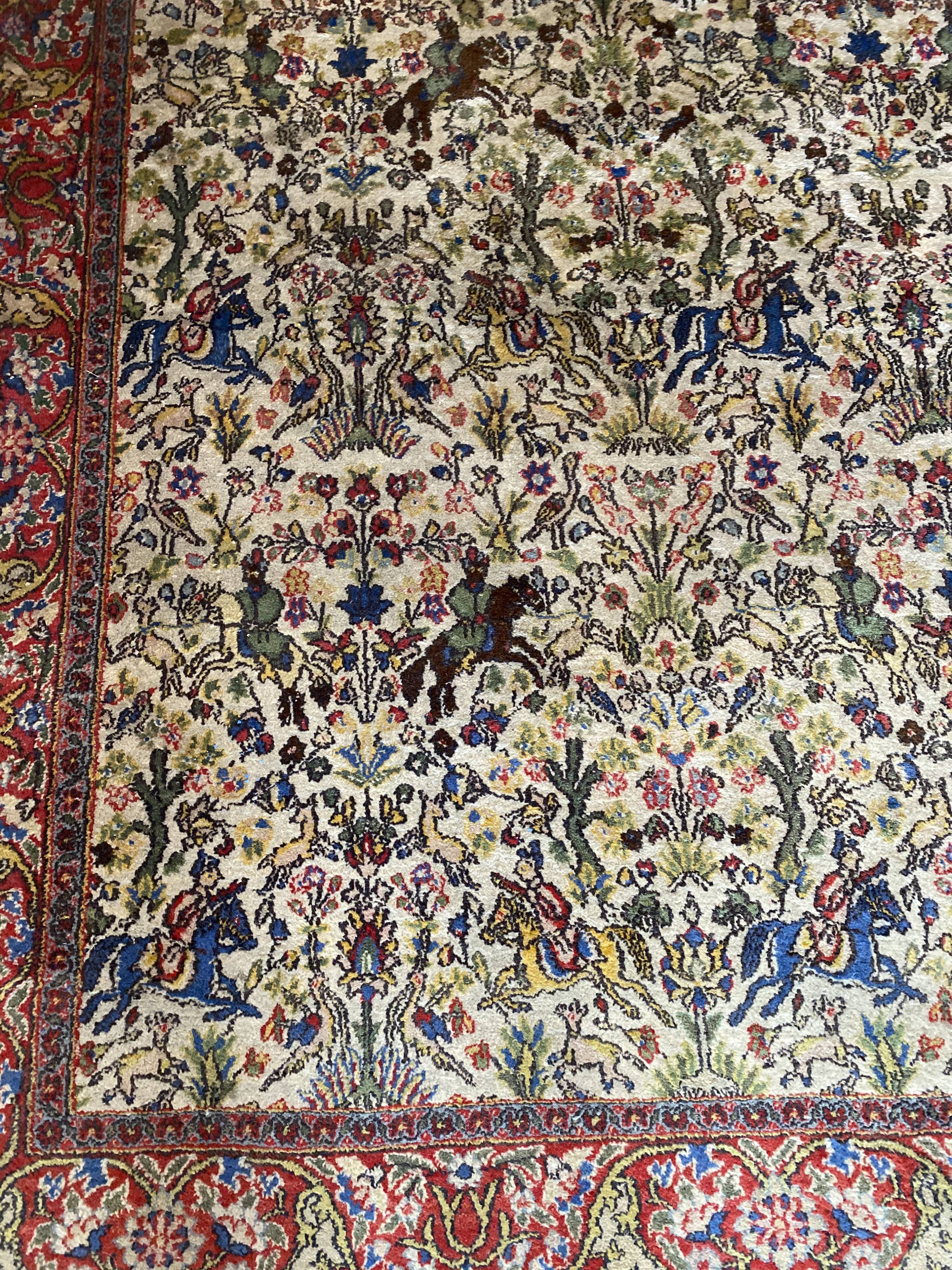 Persian carpet decorating riders