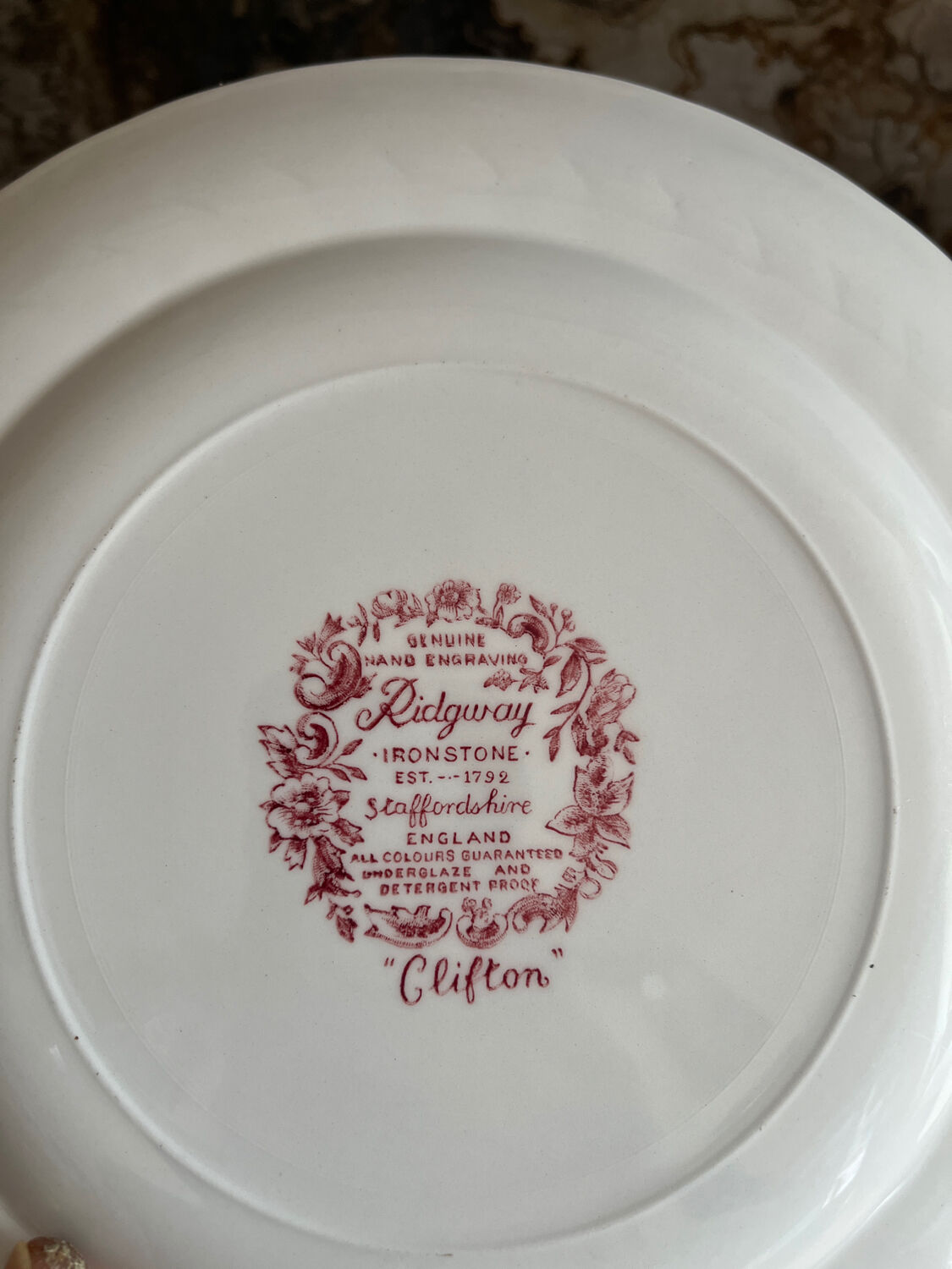 6 ancient plates english ceramic