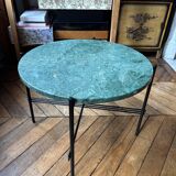 GUBI coffee table in green marble - TS Ø55