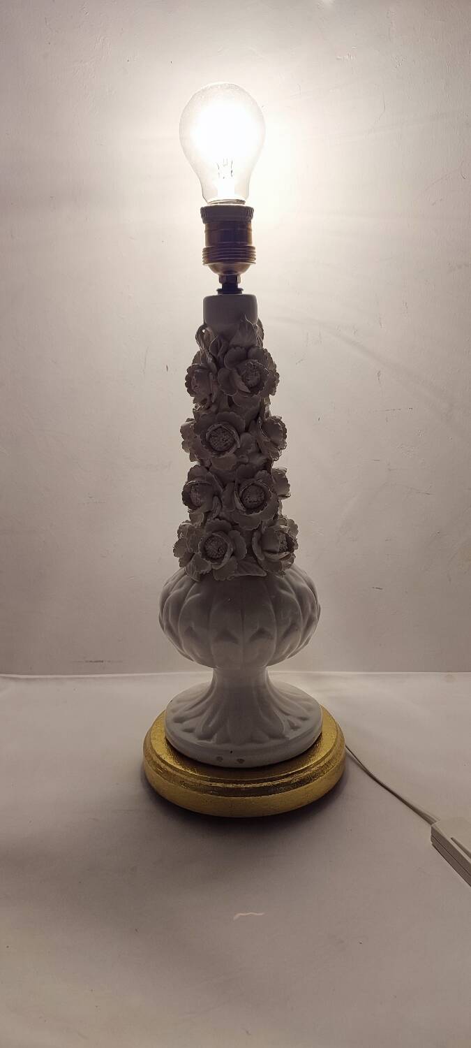 Lámpara de mesa de cerámica de Manises. España, 1970s.