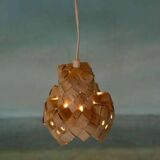 Vintage Scandinavian pendant from the 1960s, Japandi pendant.