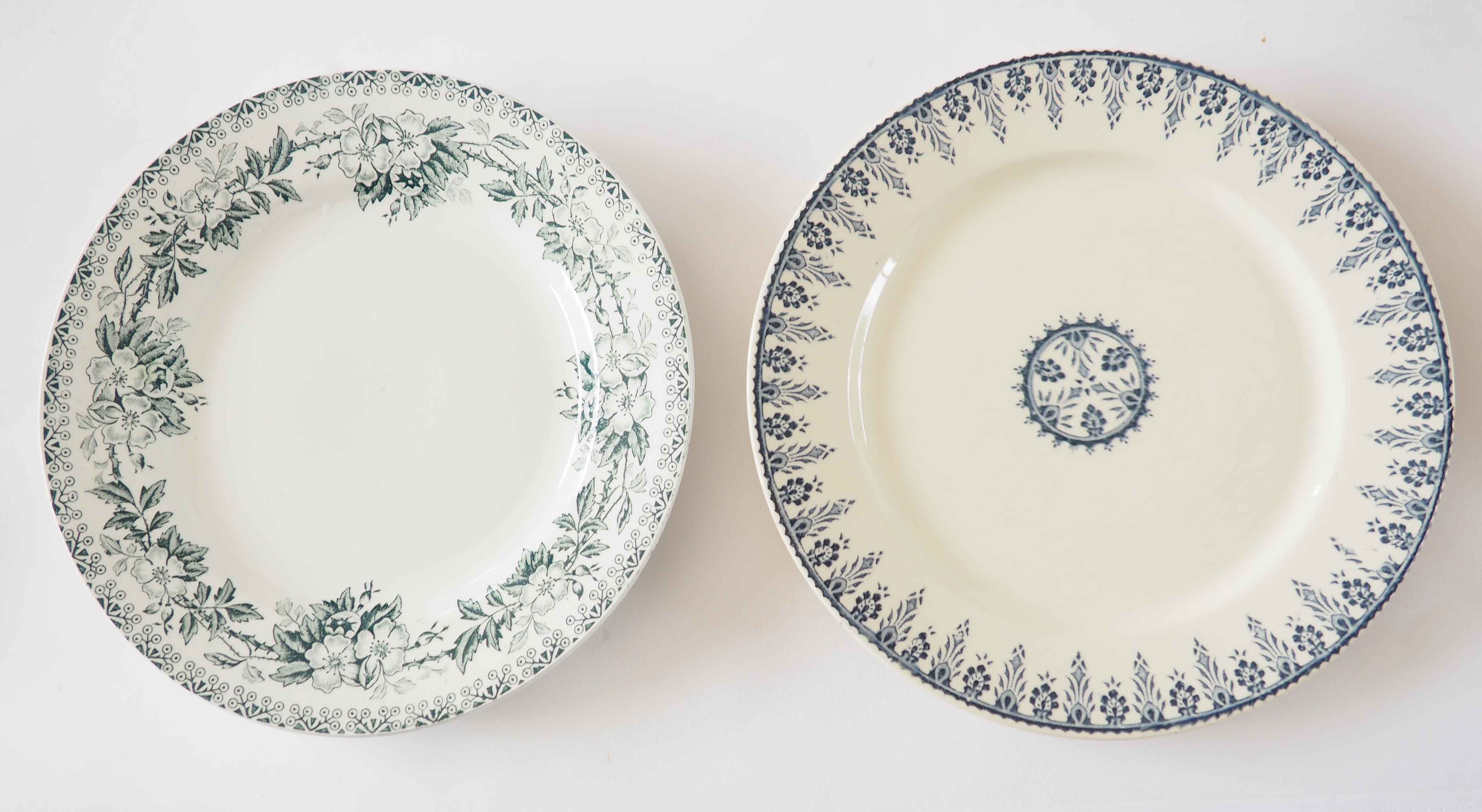 6 mismatched iron earth plates