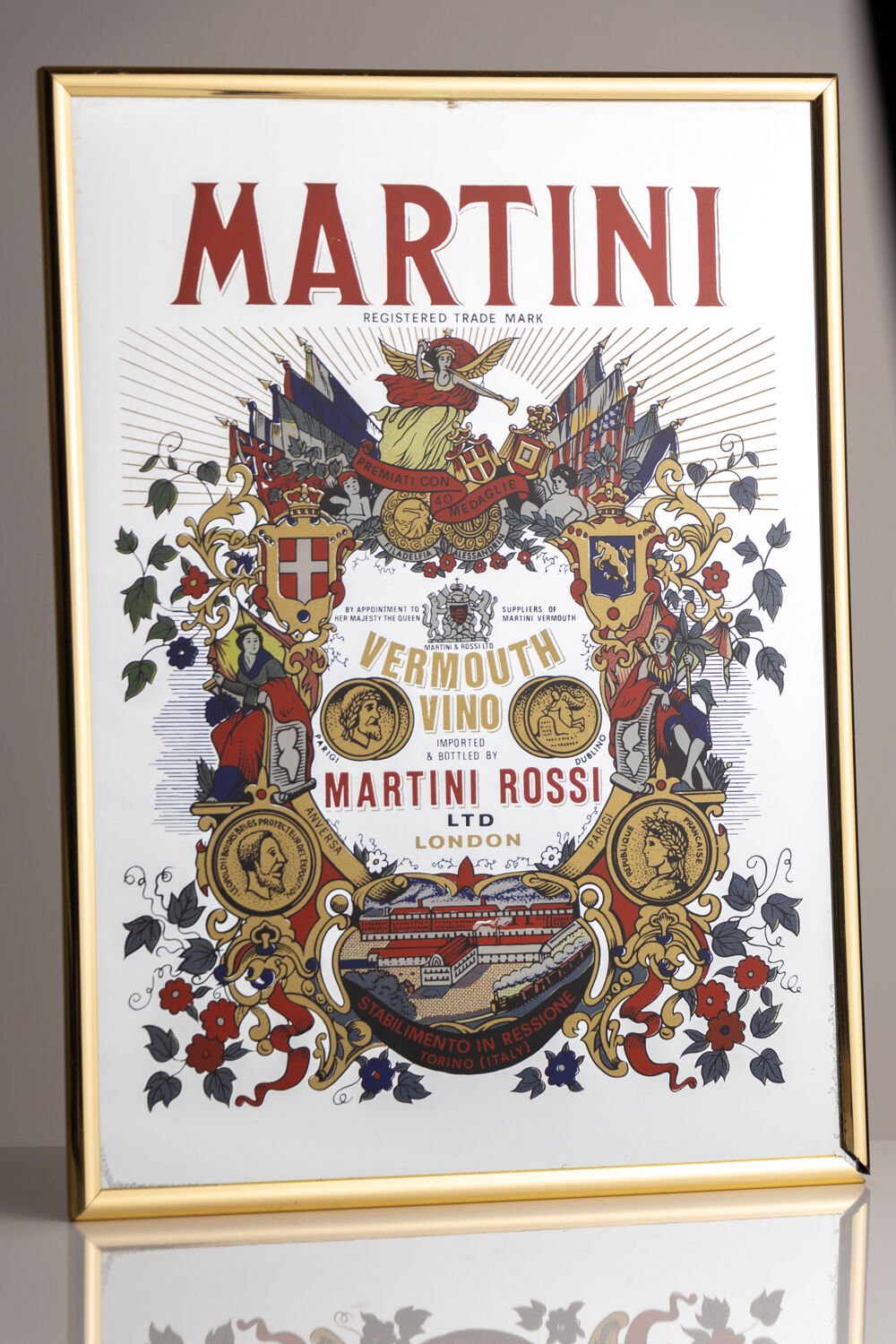 Martini vintage advertising mirror