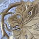 Brass catchall - leaves and branches, Art Nouveau style