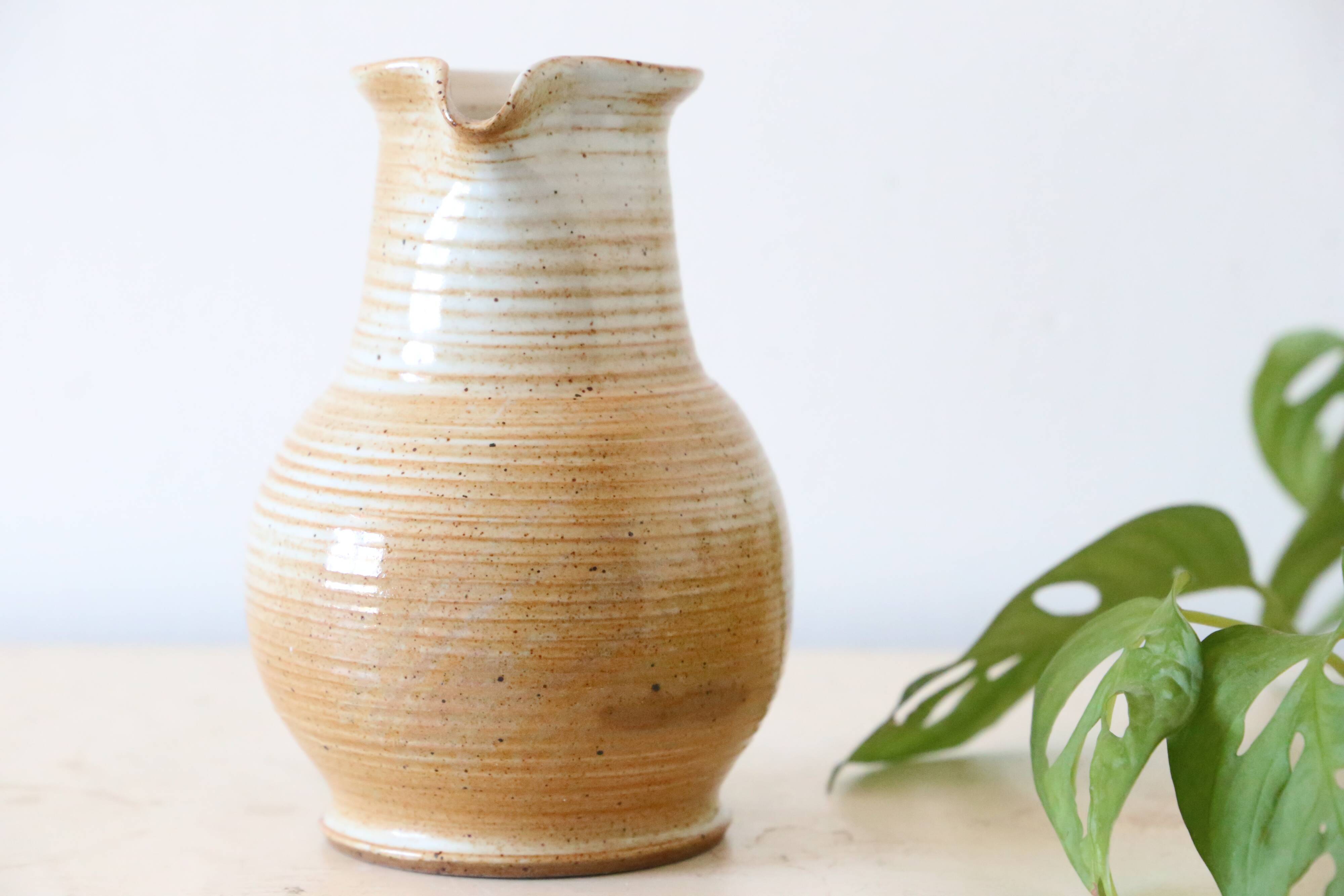 Sandstone jug, Marais sandstone, vintage French