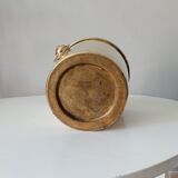 Champagne bucket in solid golden brass