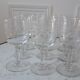 Lot de 9 verres à vin en cristal gravé début XXème