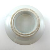 Compotier ou coupe plat à gateau biscuit blanc monogrammé