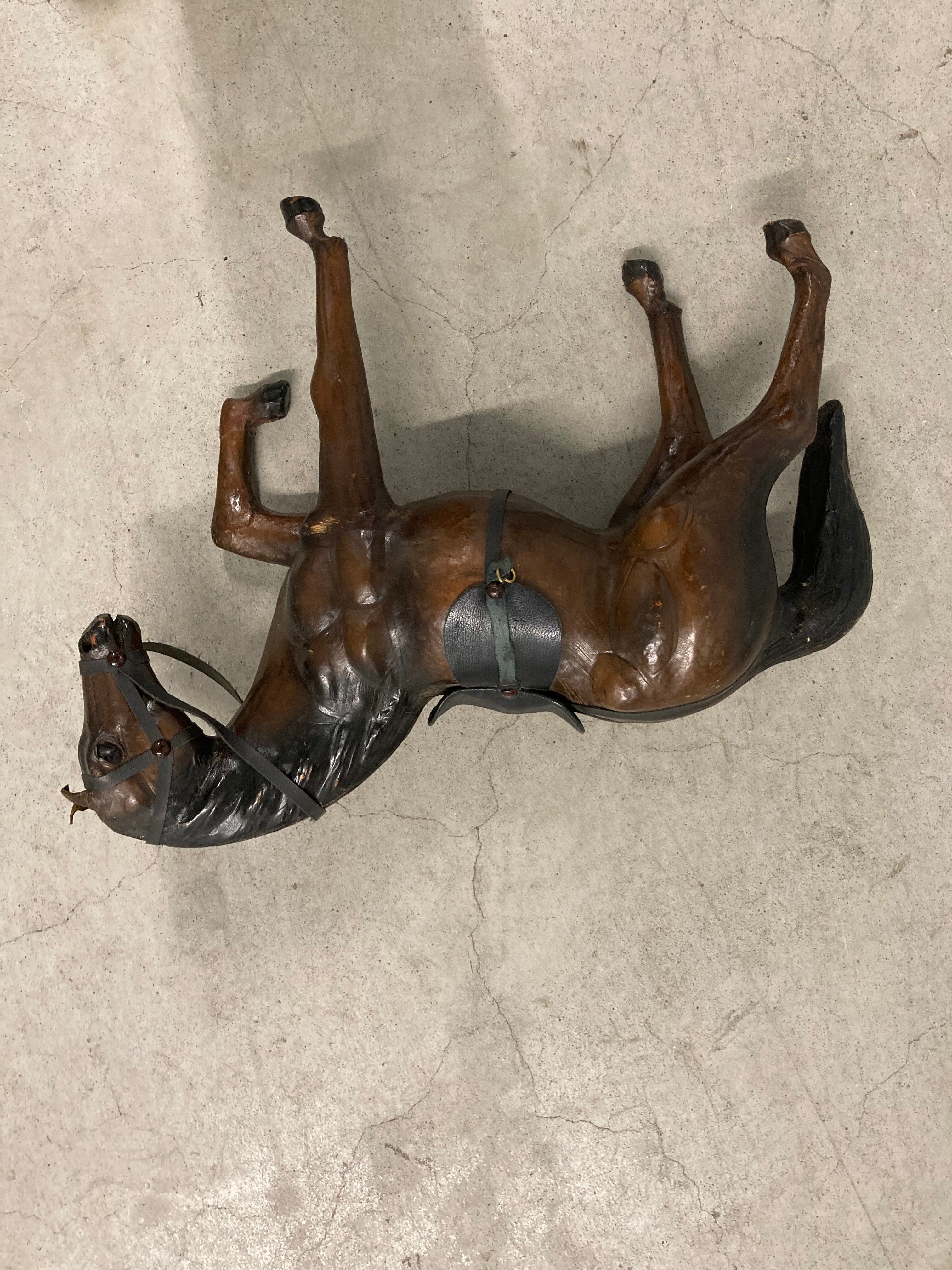 Leather horse