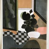 Original poster signed and dedicated by André MINAUX, Galerie Paul Maurel, 1974 Mourlot