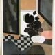 Original poster signed and dedicated by André MINAUX, Galerie Paul Maurel, 1974 Mourlot