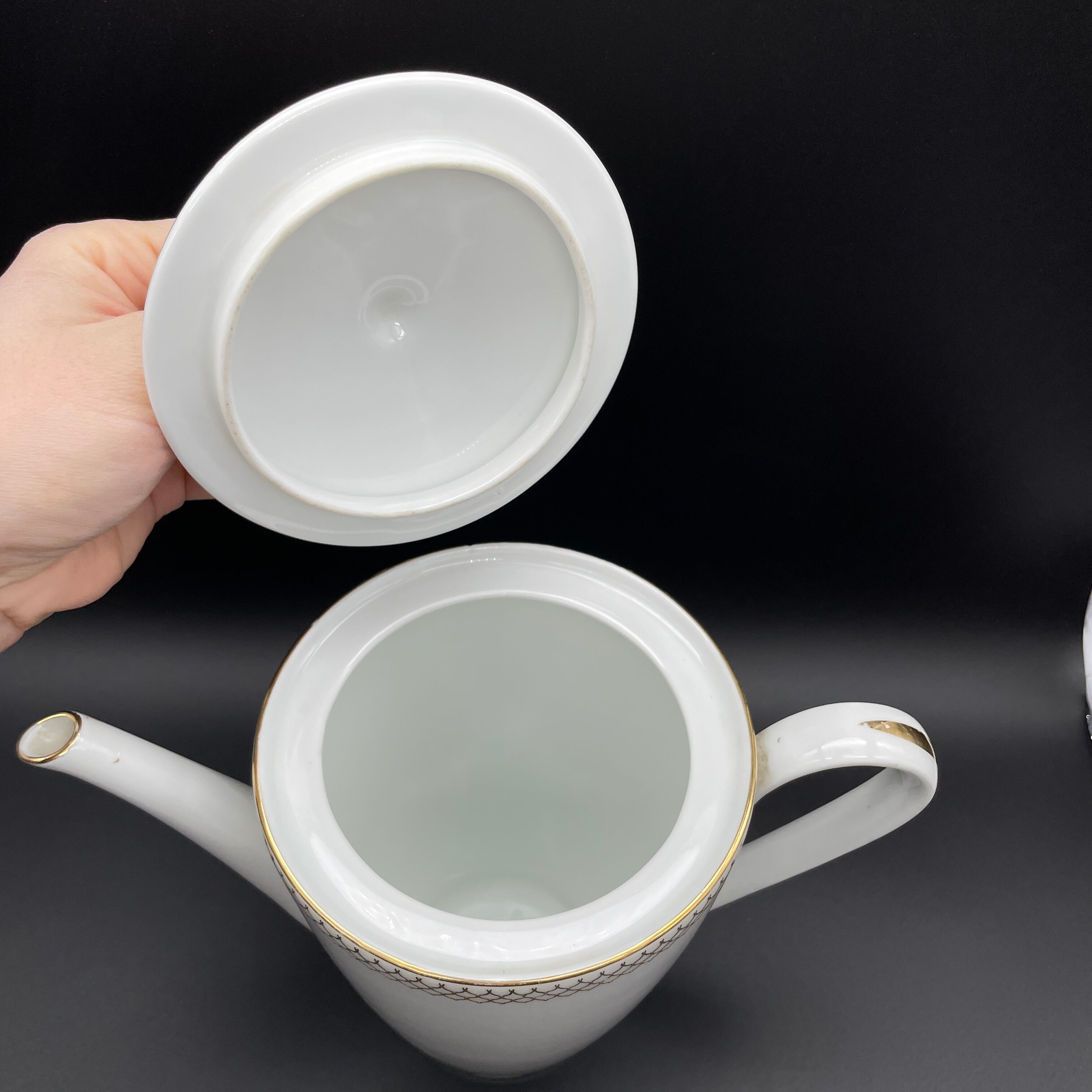 Limoges enamel teapot