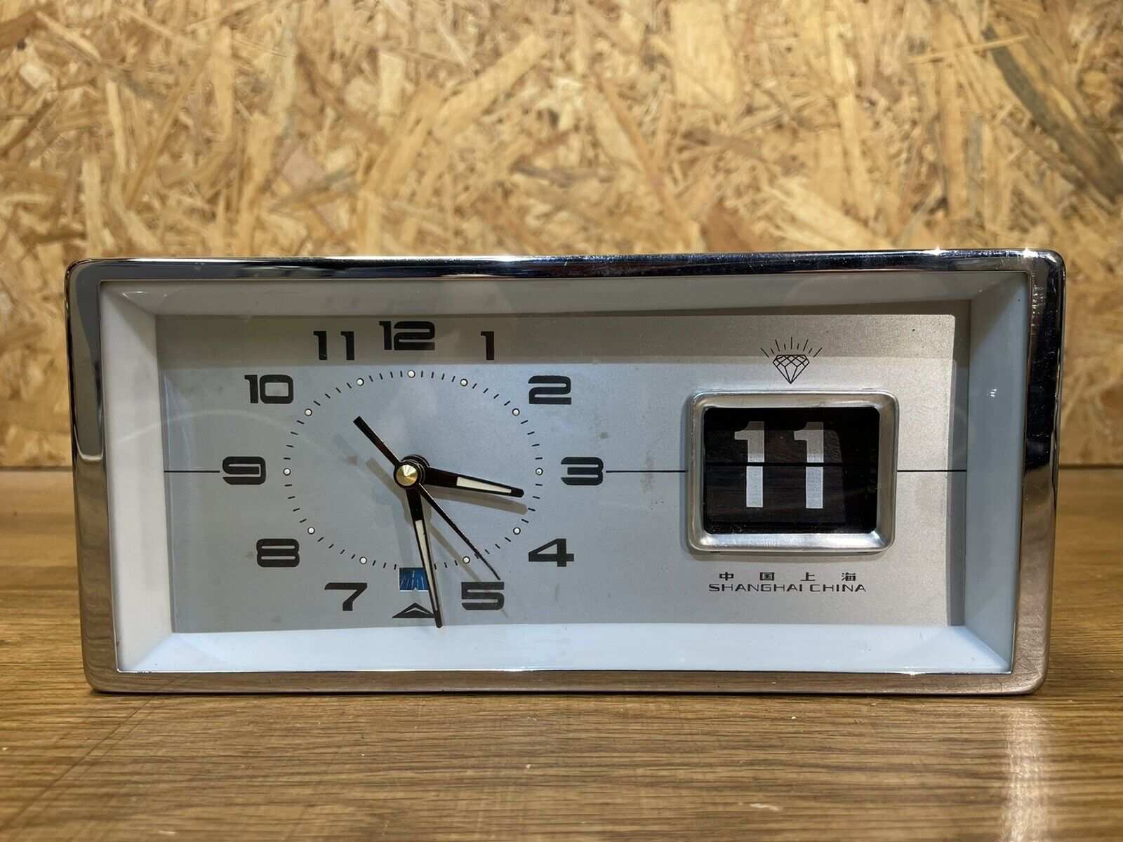 Vintage alarm clock, date ticket office, Diamond Shanghai, 60-70s