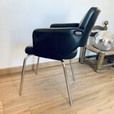 Fauteuil noir vintage