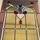 Double doors of passage in stained glass Art Deco XX century