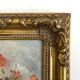 Bouquet painting, oil on framed canvas Sanders