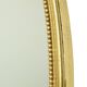Large Oval Gold Mirror Hollywood Regency Style 70cm