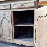 Solid oak buffet - sandblasted - late 18th century