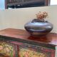 Tibetan wooden chest with polychrome decoration XIXEme