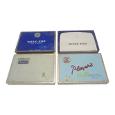 Set of 4 old cigarette boxes