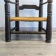 Véritable fauteuil bas style  Dudouyt en chêne, années 40