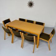 Set of 8 Thygesen and Sorensen / Magnus Olesen designer chairs from the 70s