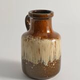 Mid-Century Modern Fat Lava Drip Glaze Ceramic Vase, West Germany, 1970s