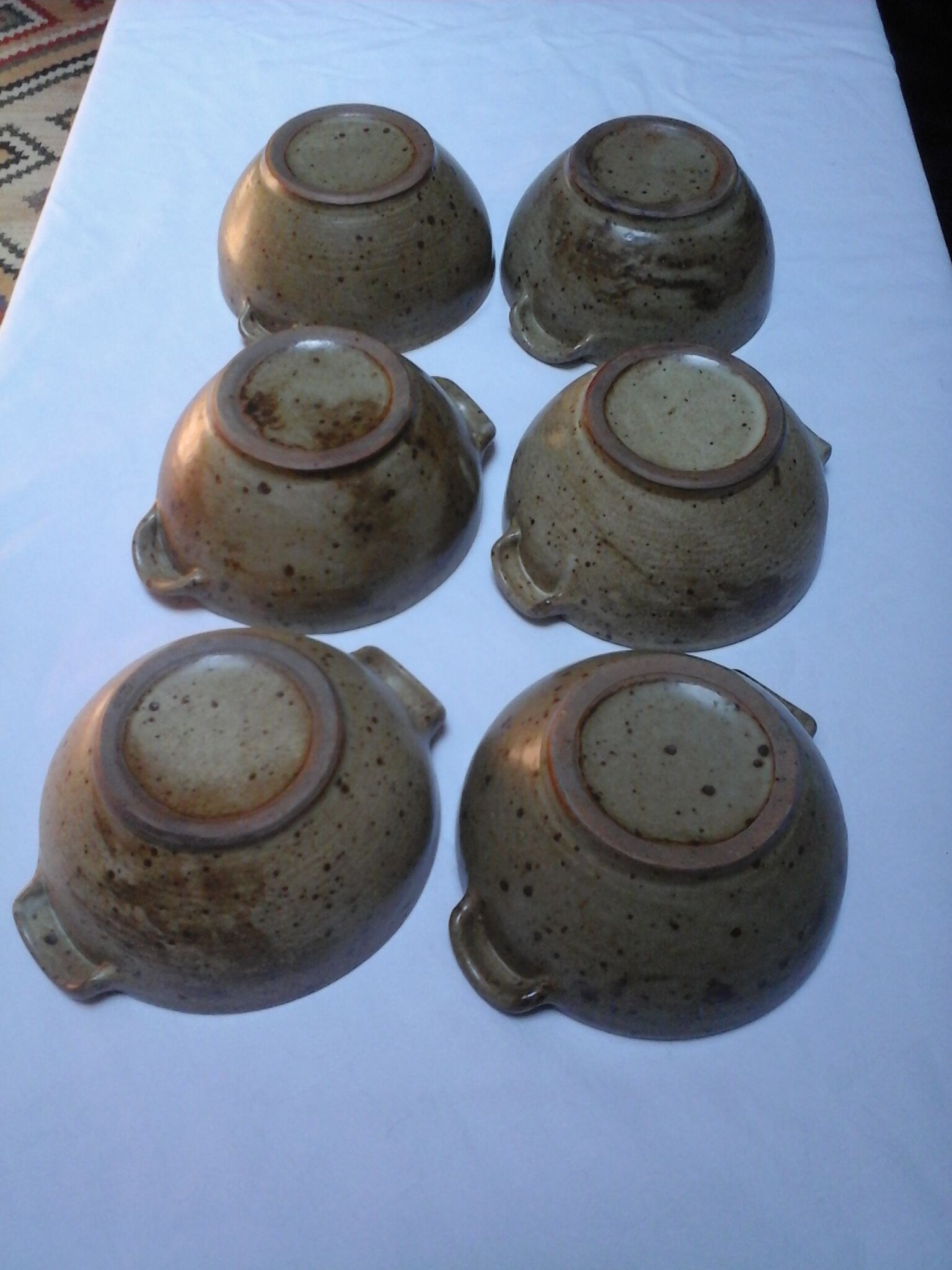 Lot of 6 bowls in stoneware