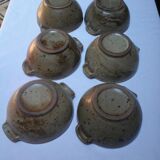 Lot of 6 bowls in stoneware